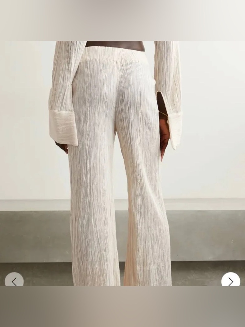 Savanah morrow naia pants beach summer XS cream crinkled